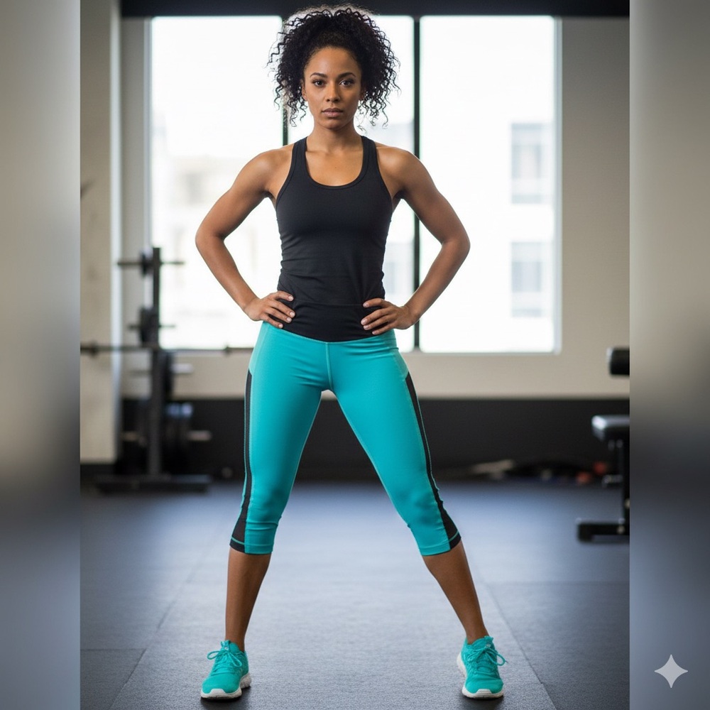 Lululemon Athletica Green and black Leggings size 4